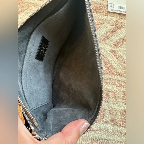 Louis Vuitton Gray Jacquard Denim Ombré Neverfull Pochette - Picture 4 of 7